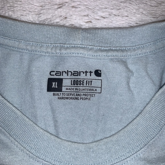 Carhartt - Baby Blue Loose Fit Unisex Tshirt - Picture 5 of 8